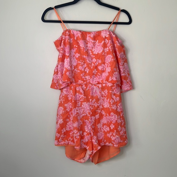 Do+Be Pink Papaya Pink Strap Back Romper - Picture 5 of 10